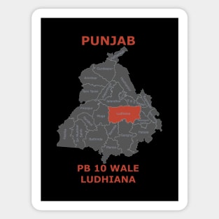 PB 10 Wale Ludhiana Sticker